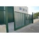 Puerta corredera 6mX1,5m/Alto. Fabricada con bastidor de tubo 60x40mm. Pilares 80x80mm, Incluye todo lo necesario.