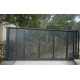 Puerta corredera 6mX1,5m/Alto. Fabricada con bastidor de tubo 60x40mm. Pilares 80x80mm, Incluye todo lo necesario.