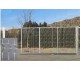 Puerta corredera 6mX1,5m/Alto. Fabricada con bastidor de tubo 60x40mm. Pilares 80x80mm, Incluye todo lo necesario.