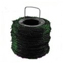 Rollo de alambre de púas galvanizado, 250 Metros. (Plastificado color Verde)
