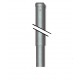 Pilar para suplemento de malla romboidal (240cm altura útil) + 20cm de tubo de diámetro inferior para embutir
