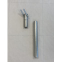 Implemento para la fijación de rodillos a postes de vallas "Romboidal o simple torsión""