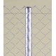 Poste para valla romboidal de 3,20m de alto y 48mm de diámetro 1,2mm espesor
