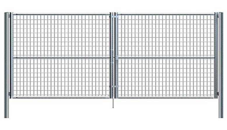 Perreras modulares con paneles de malla electrosoldada. 6mX2,5m / 2m/alto.  (15 metros cuadrados) - Vallas metálicas, cercados, vallados, malla  electrosoldada, mallas metálicas, puertas de jardín, precios y calidad.